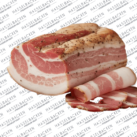 Pancetta hos Hasselbacken Kött & Chark i Stora Saluhallen, Göteborg