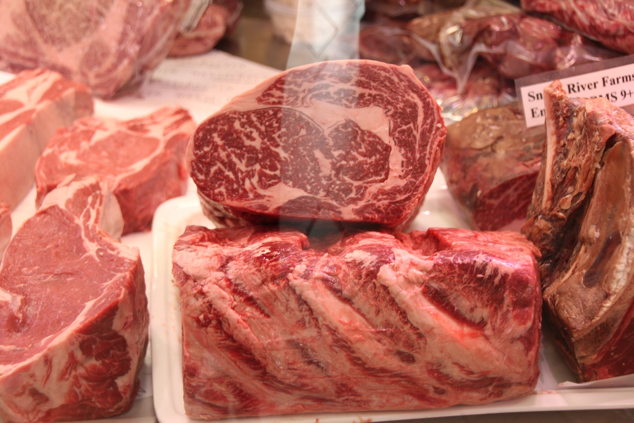 Snake River Farms entrecôte i Hasselbackens köttdisk